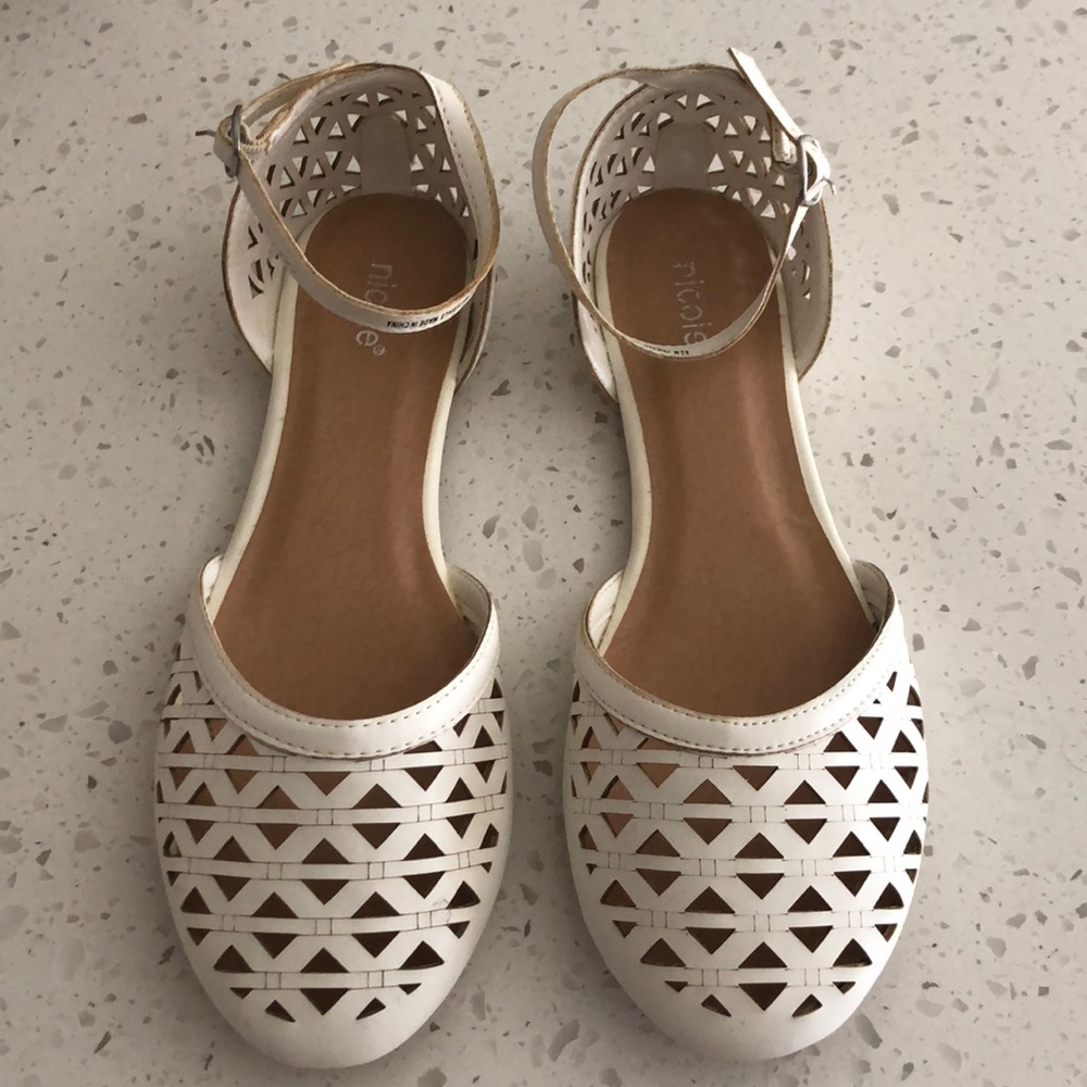White sandals, espadrilles